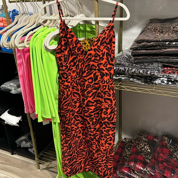 Leopard Print Dress - Picture 1 of 5